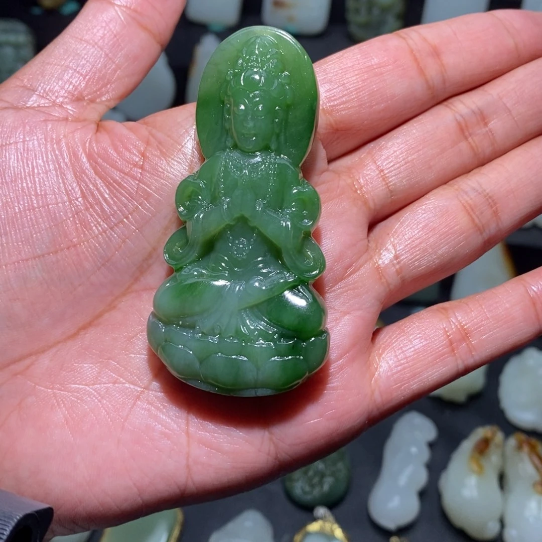 和田玉观音未镶嵌