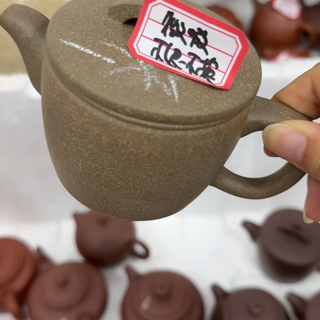 茶壶紫砂宜兴原矿蟹壳青
