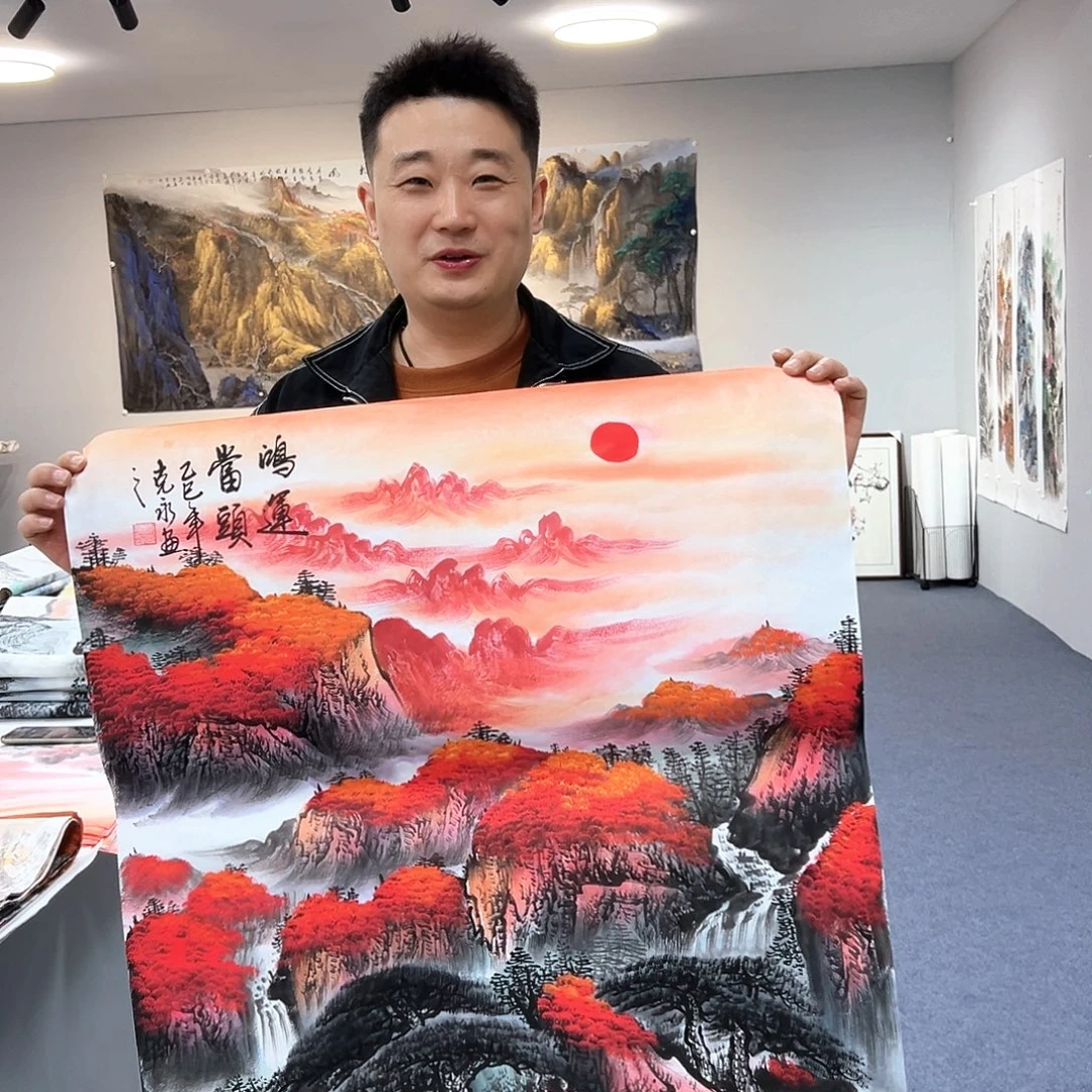 国画国画作品宣纸纯手绘