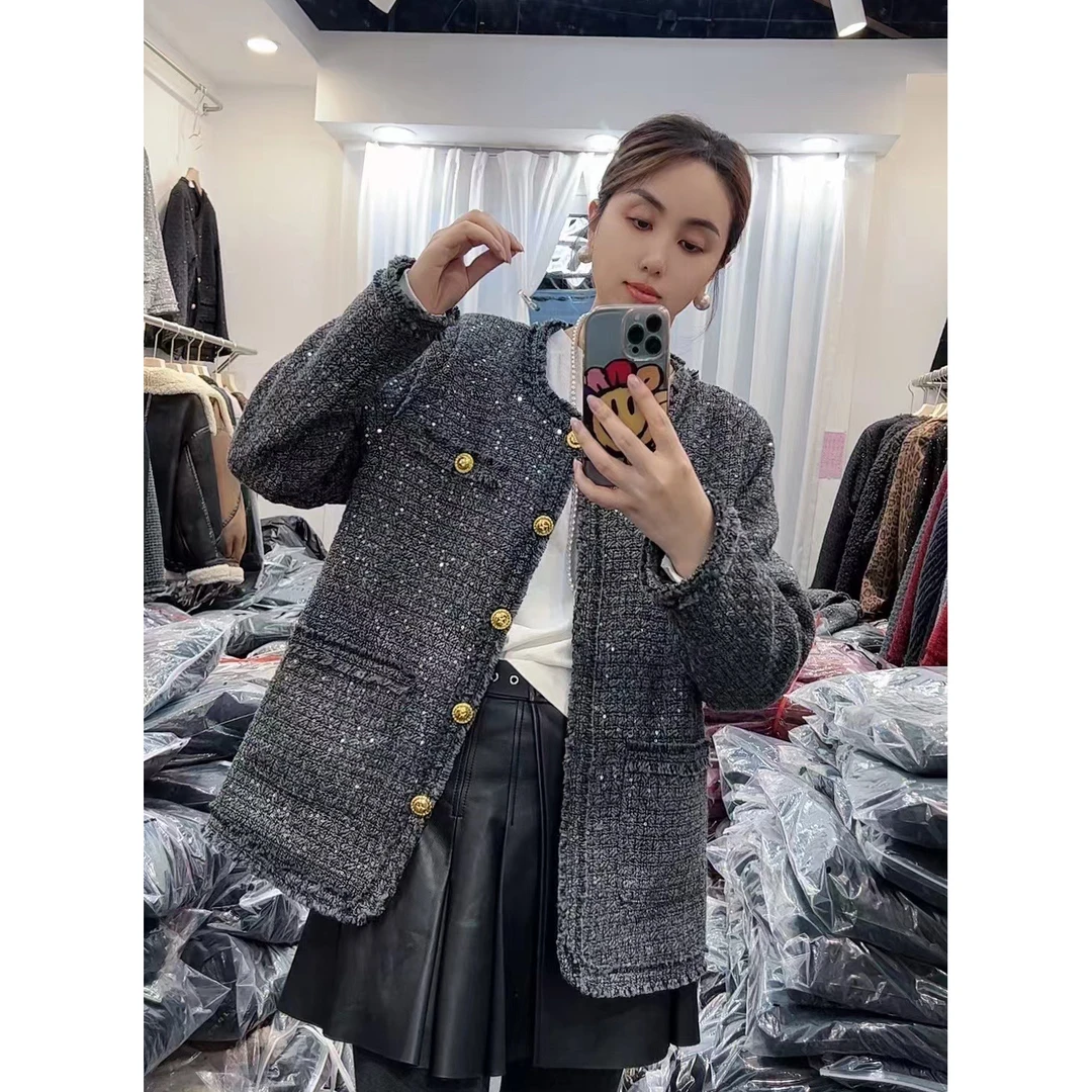 欧洲站新年款小香风外套