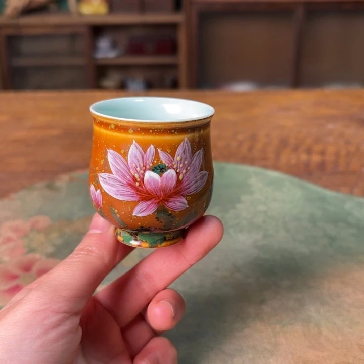 柴烧纯手工手绘陶瓷