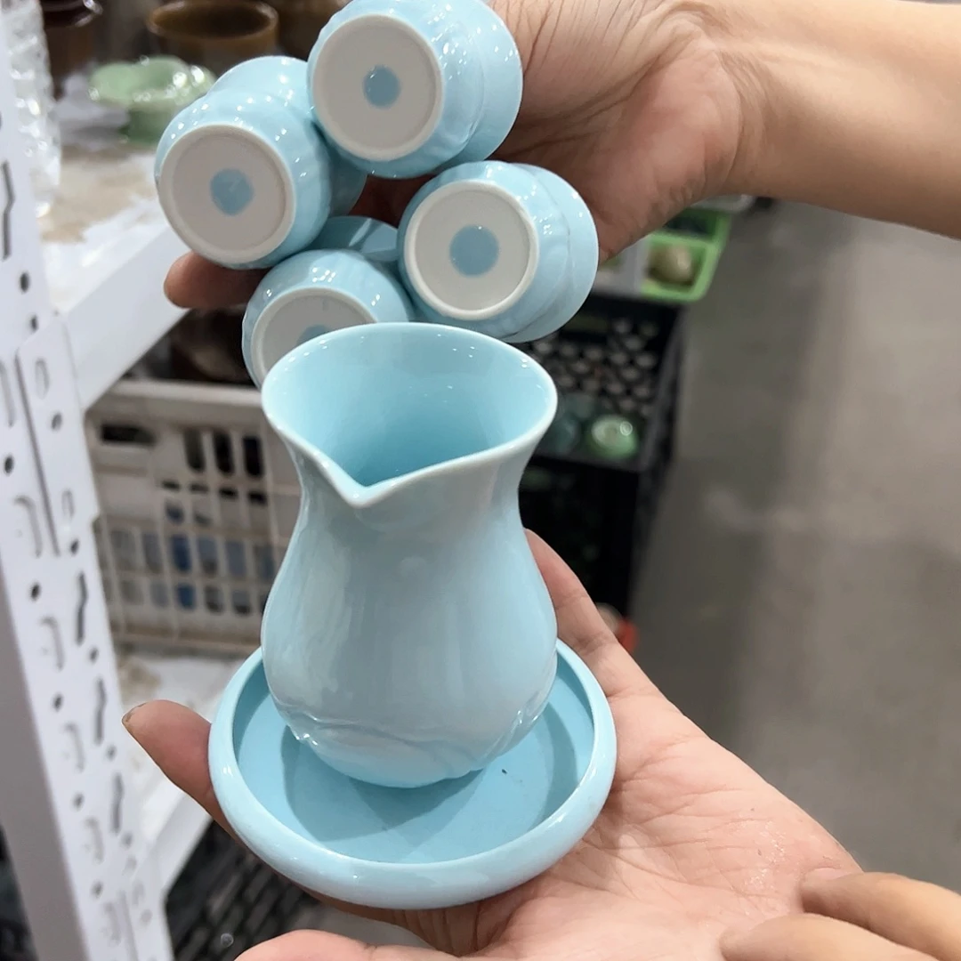 龙泉云间青瓷小米茶器