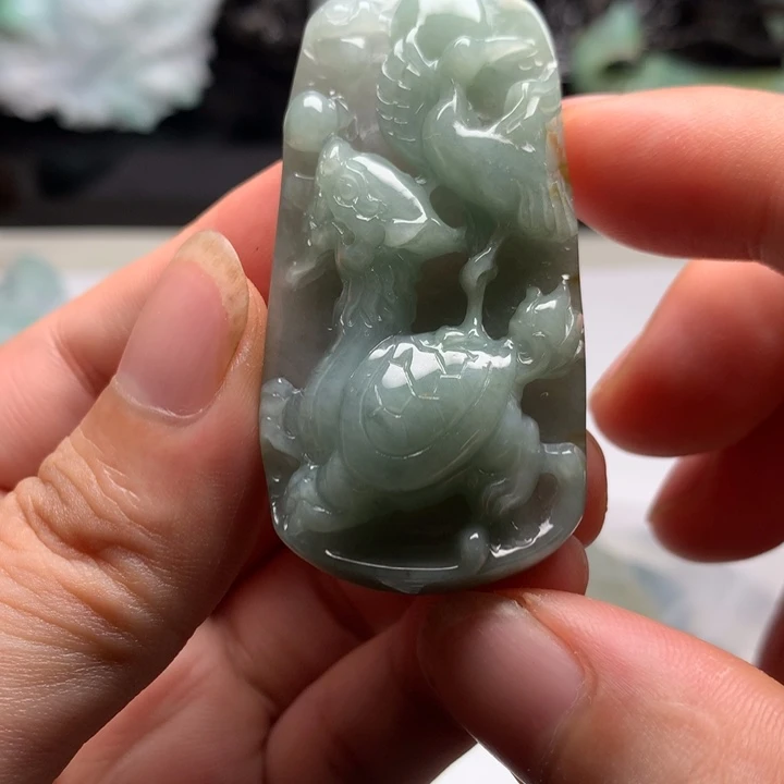 翡翠未镶嵌颈饰独占鳌头22