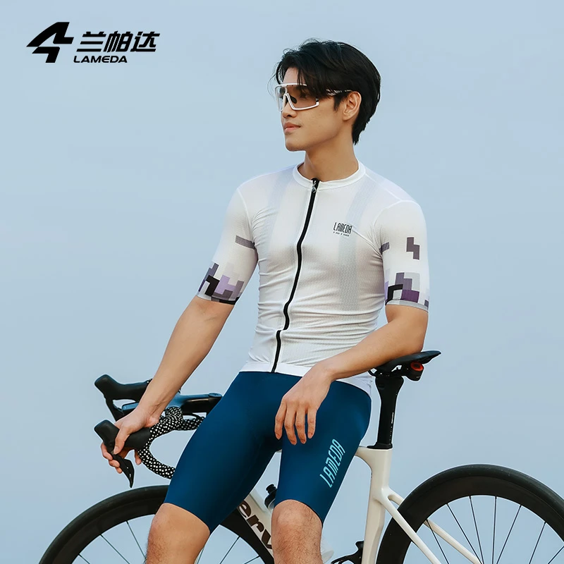 兰帕达男爆款夏天高端新款短袖速干装备透气骑行服公路山地车上衣