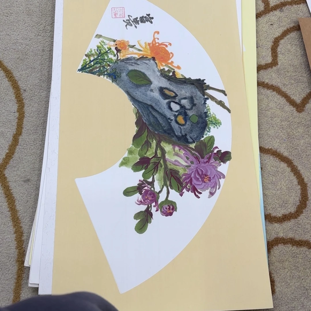 国画33/66卡纸作品艺