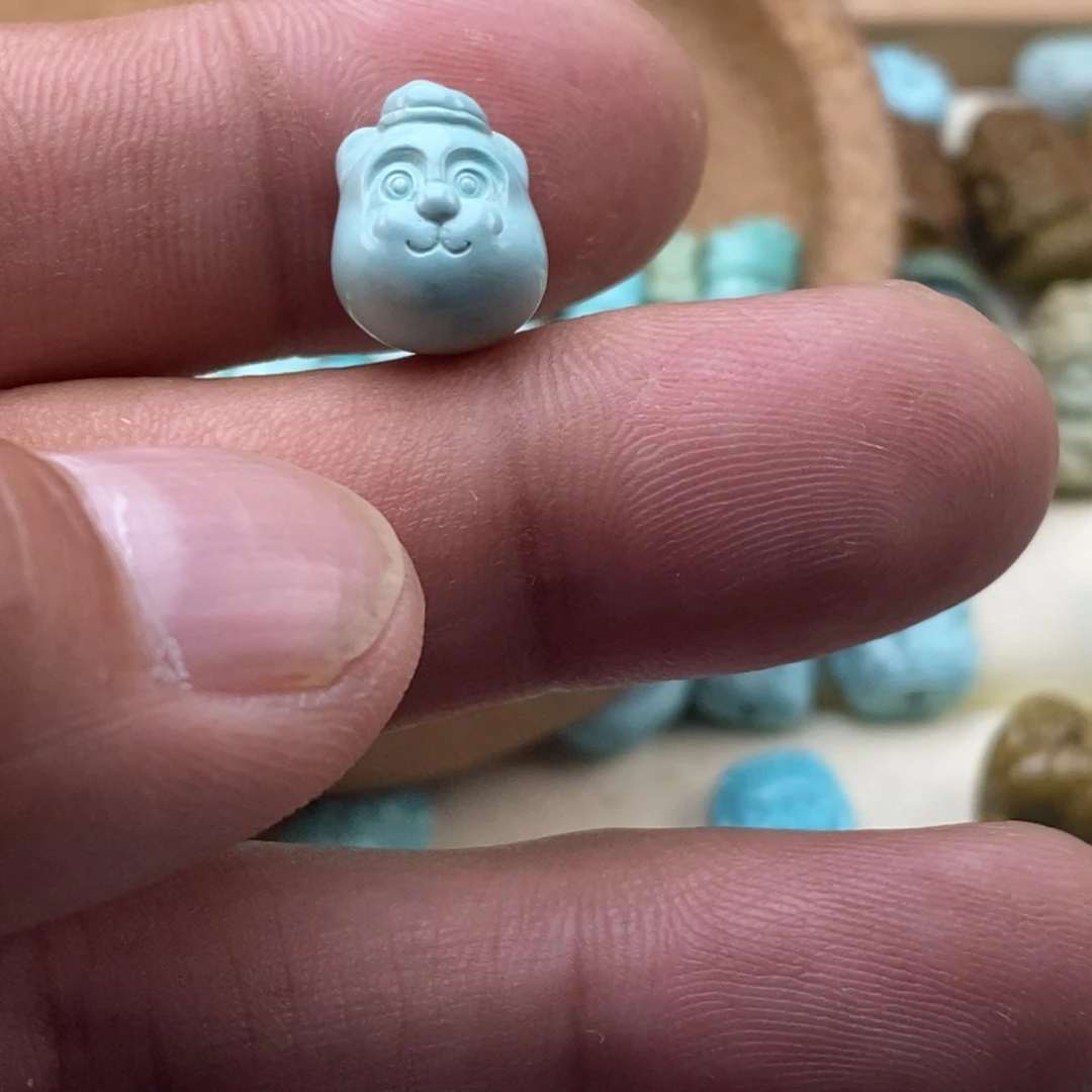 未镶嵌绿松石珠宝半成品