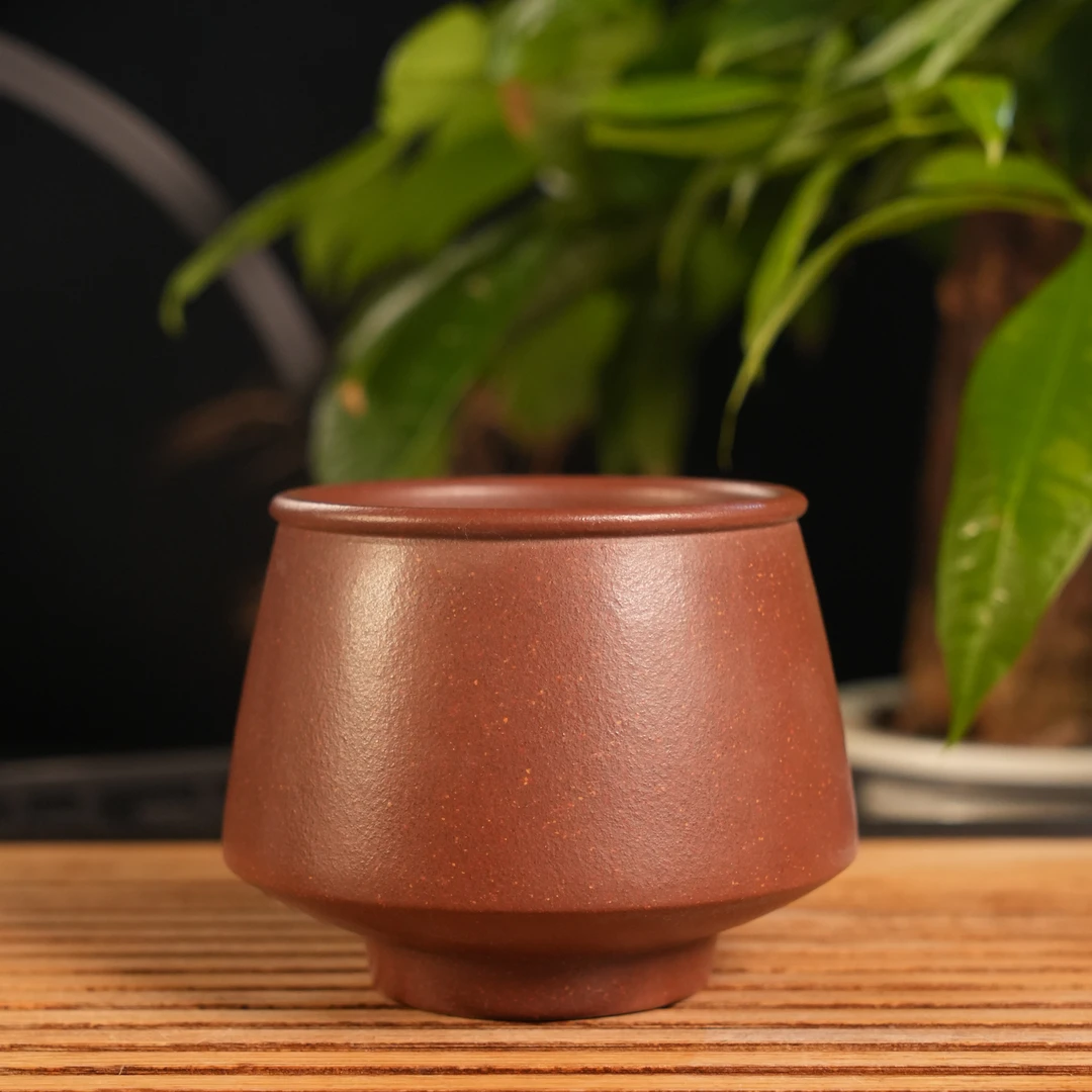 GS32-071   宜兴手工紫砂   降坡泥主人杯