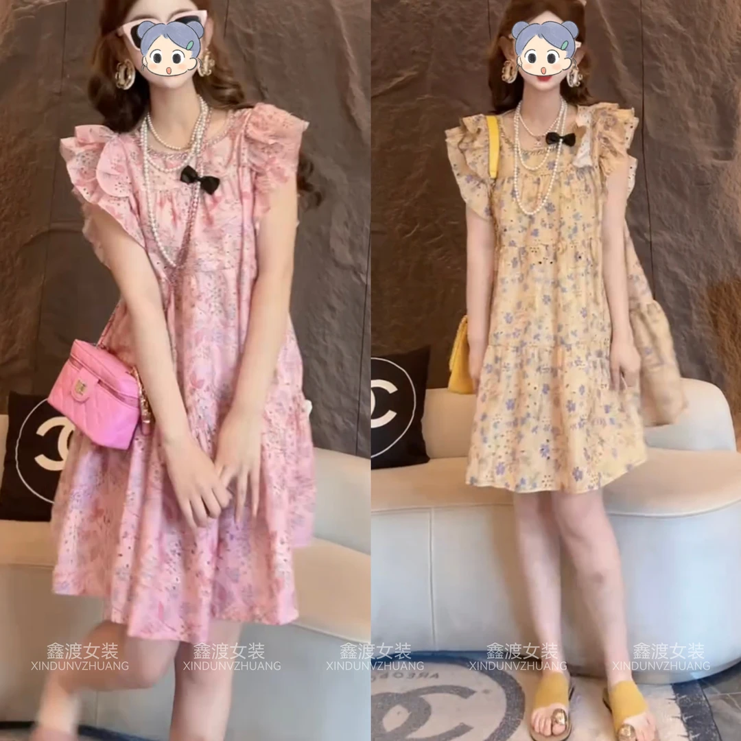 2025夏季新款时尚显瘦气质女士网红洋气两件套百搭款D21130