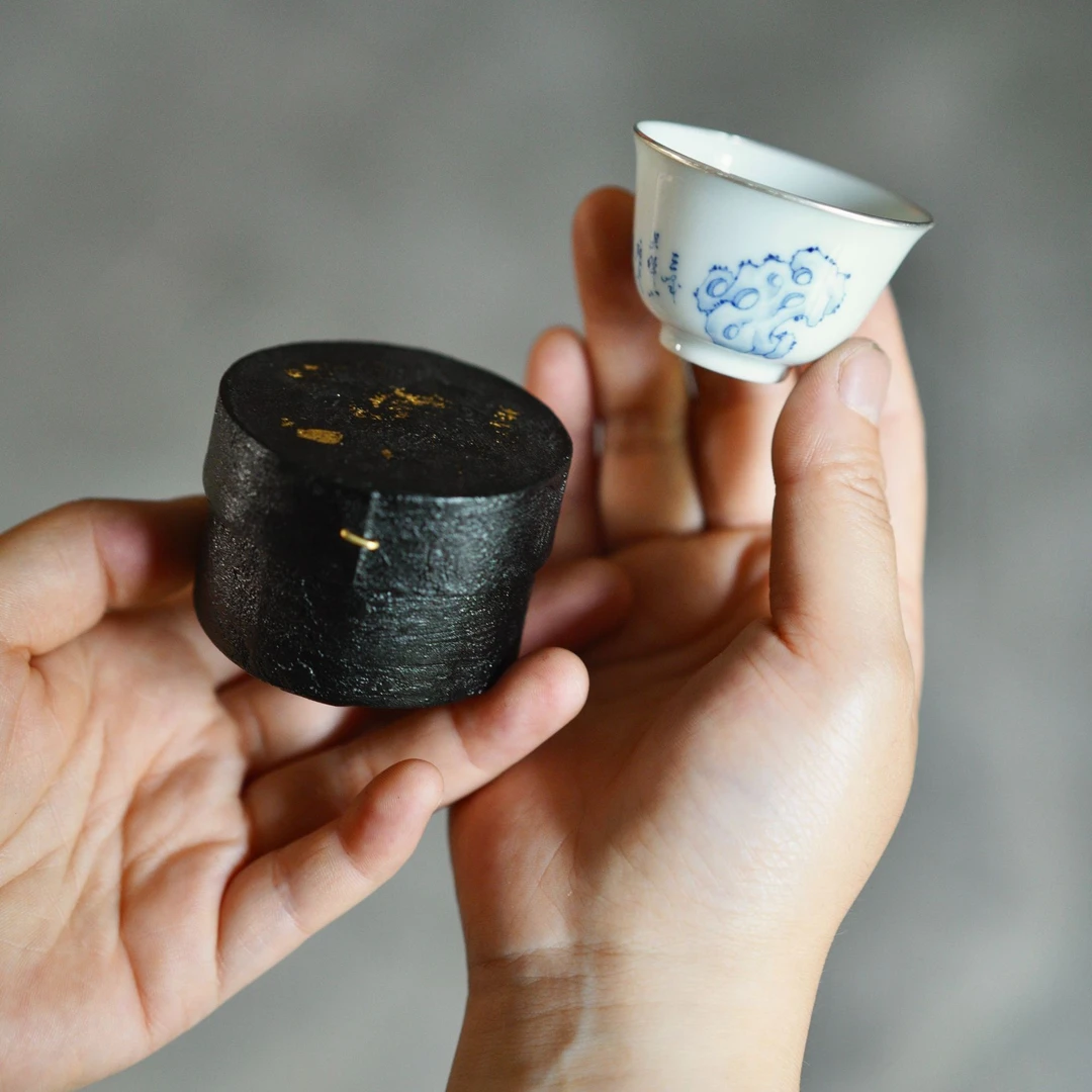 大漆撒金小盒套装 外出  收纳  大漆木器