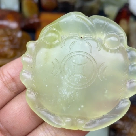 蛇纹石玉未镶嵌颈饰56