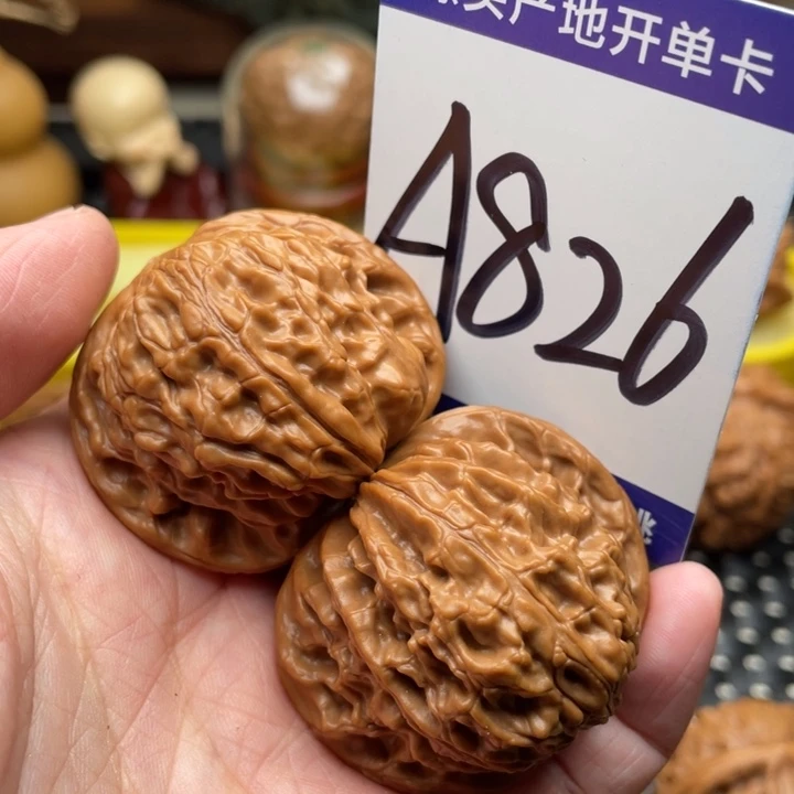 把件桃核磨盘狮子头41