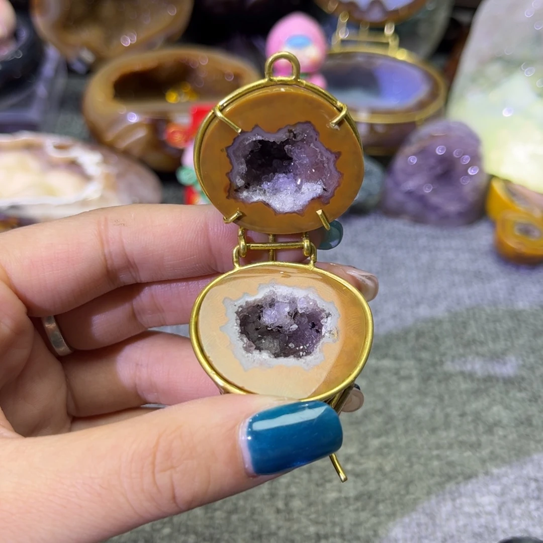 摆件未镶嵌紫晶聚宝盆