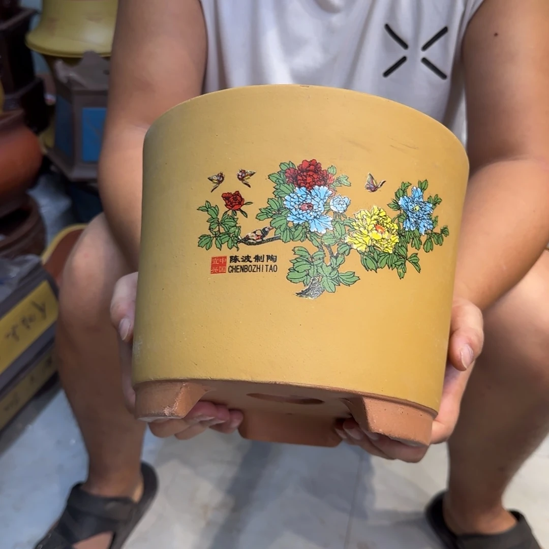 紫砂花盆口径20.17口径