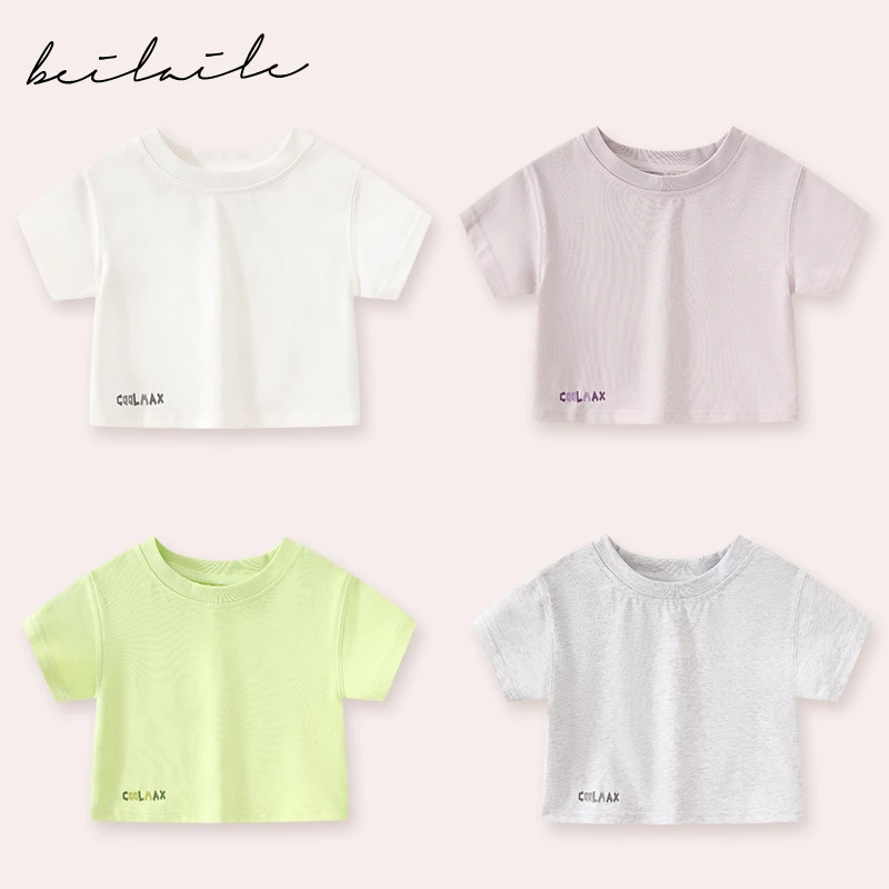 【速干CoolMax短袖T恤 小洛妈咪】婴儿装男女童T恤休闲宝宝衫夏C28