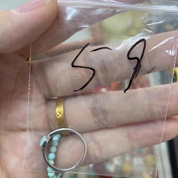 银S925镶嵌蜜蜡裸石戒指