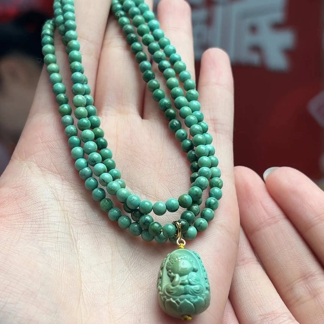 绿松石未镶嵌颈饰