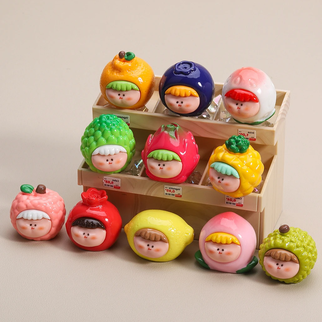 【双许愿+九宫格】水果莉莉丝 卡通小摆件