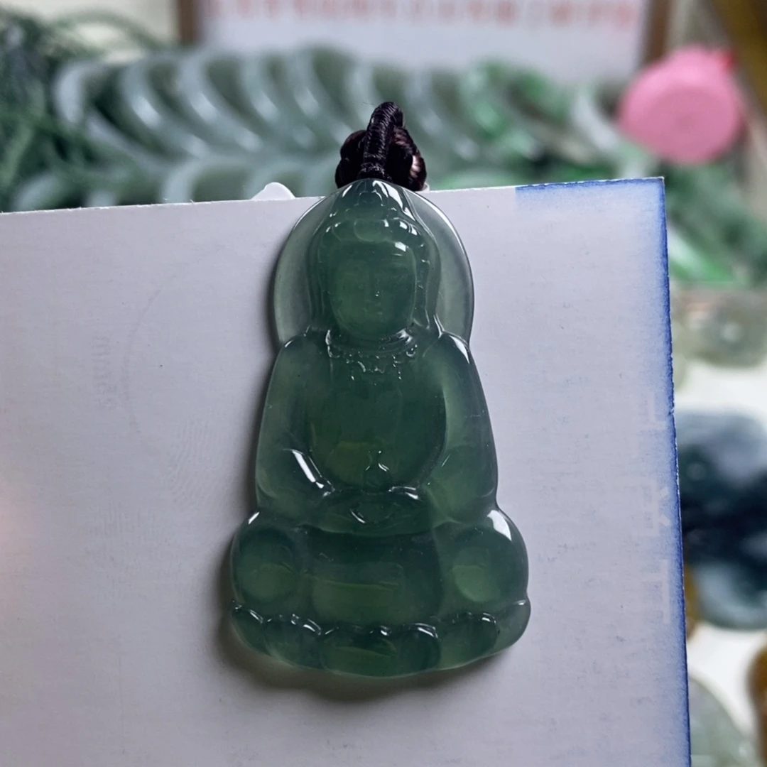 翡翠未镶嵌颈饰1-8翡翠A货挂件