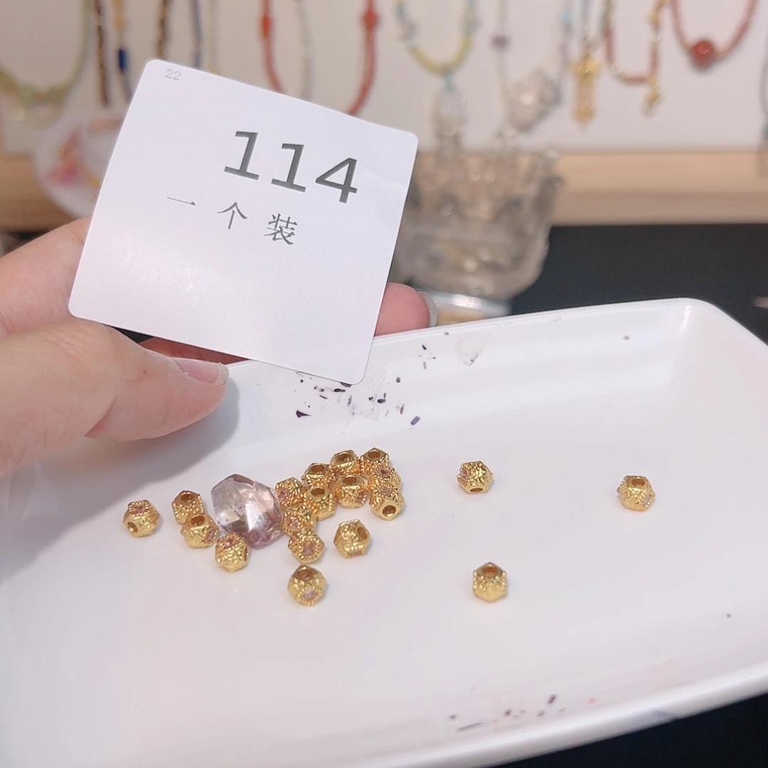 紫晶珠宝半成品银S925镀金镶嵌114