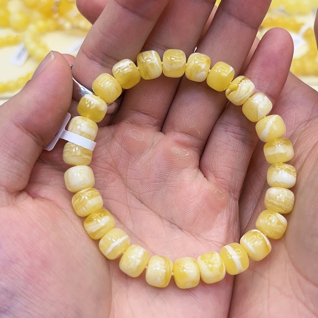琥珀未镶嵌裸石9.5mm