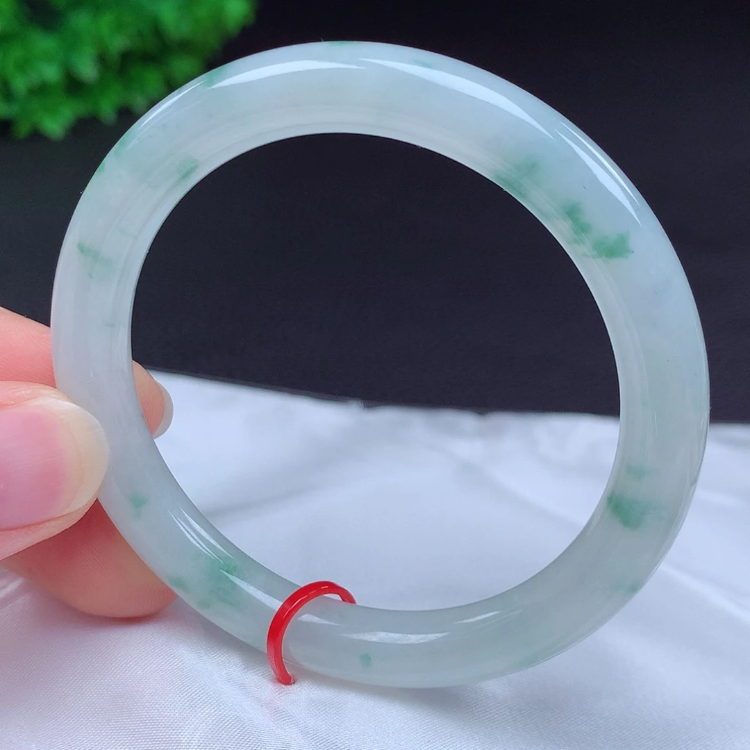 翡翠未镶嵌手镯53圈432116