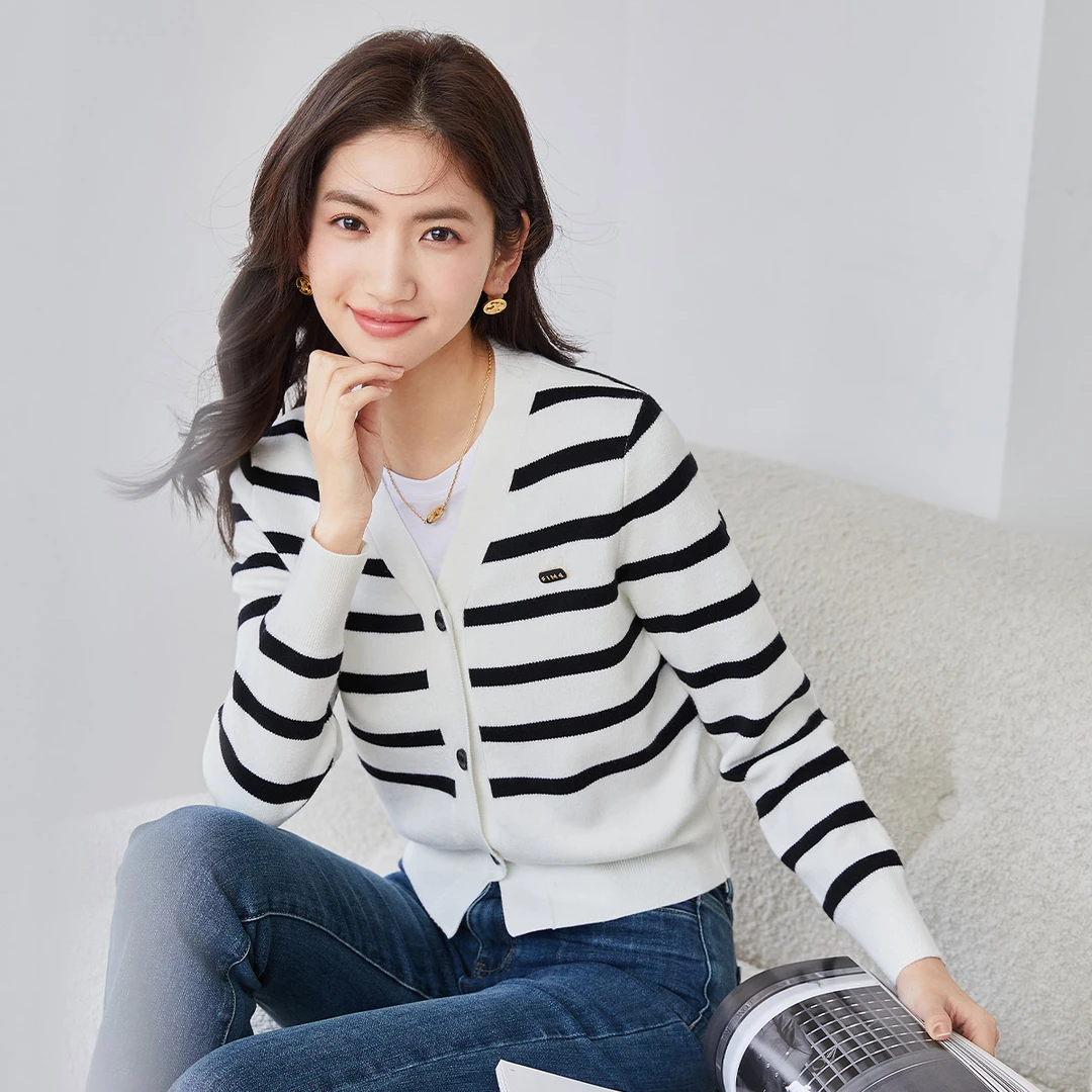 【主播专属】朗文斯汀法式温柔风气质针织开衫LDYZ31207036