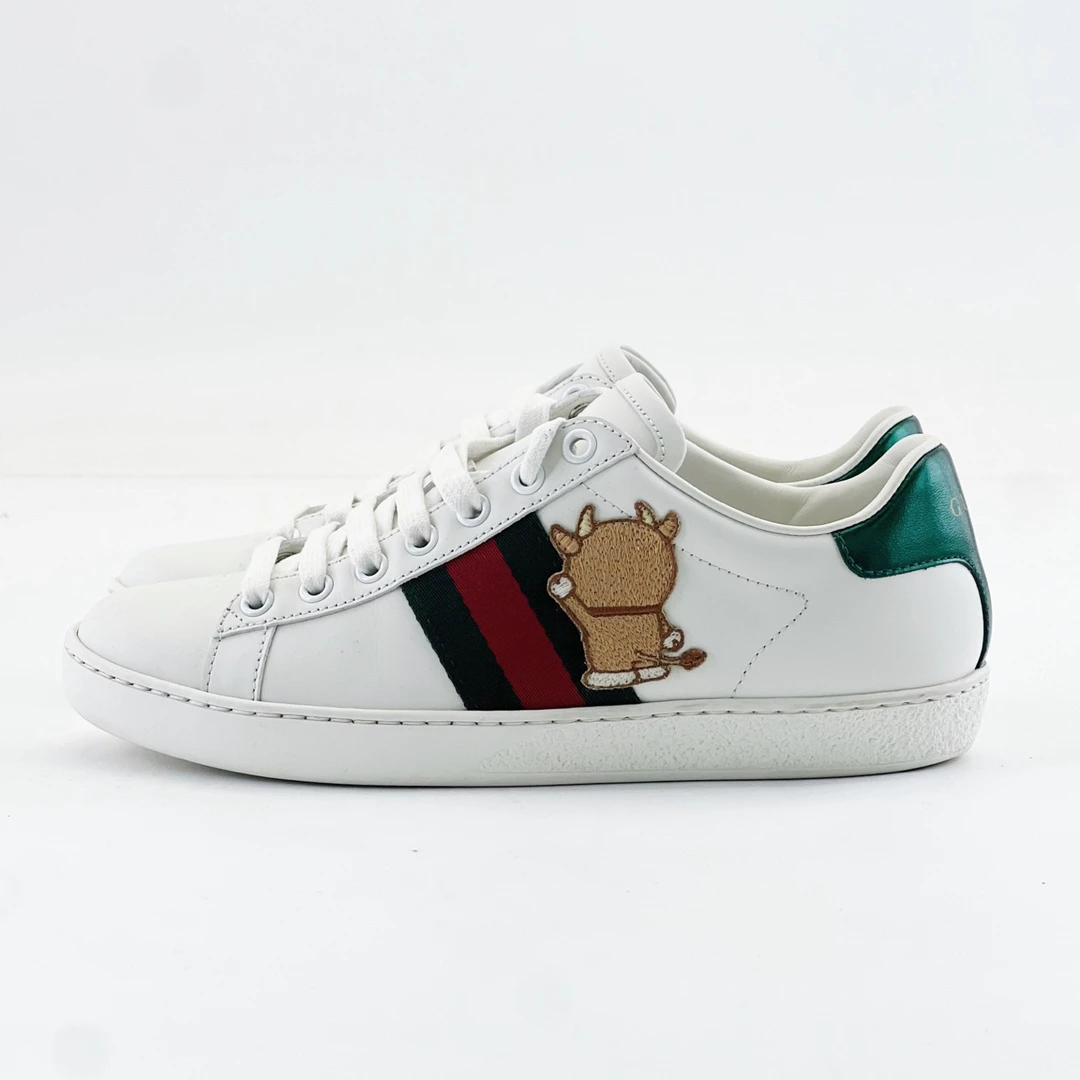 95新 GUCCI/古驰 36码/哆啦A梦联名小白鞋/21267488