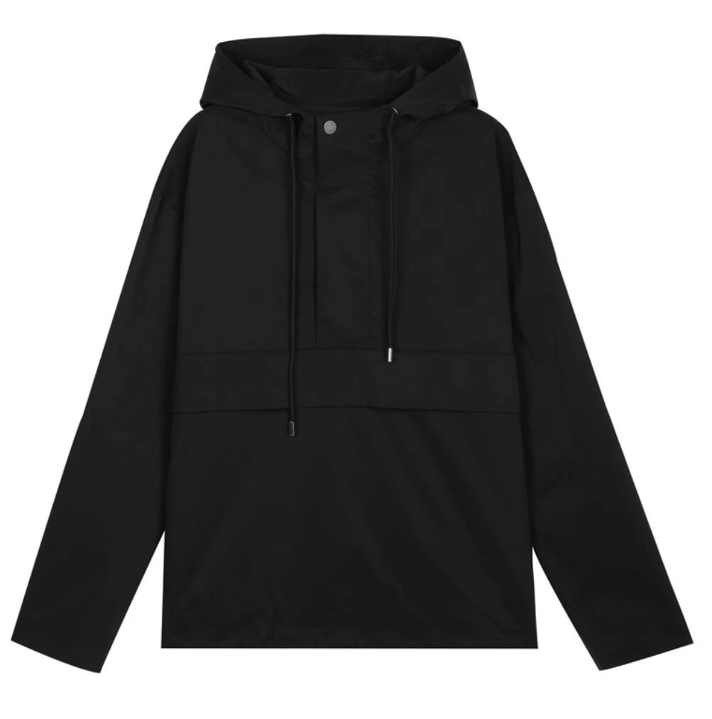 DEPO43C19男士春秋短款夹克时尚休闲百搭简约舒适连帽套头夹克