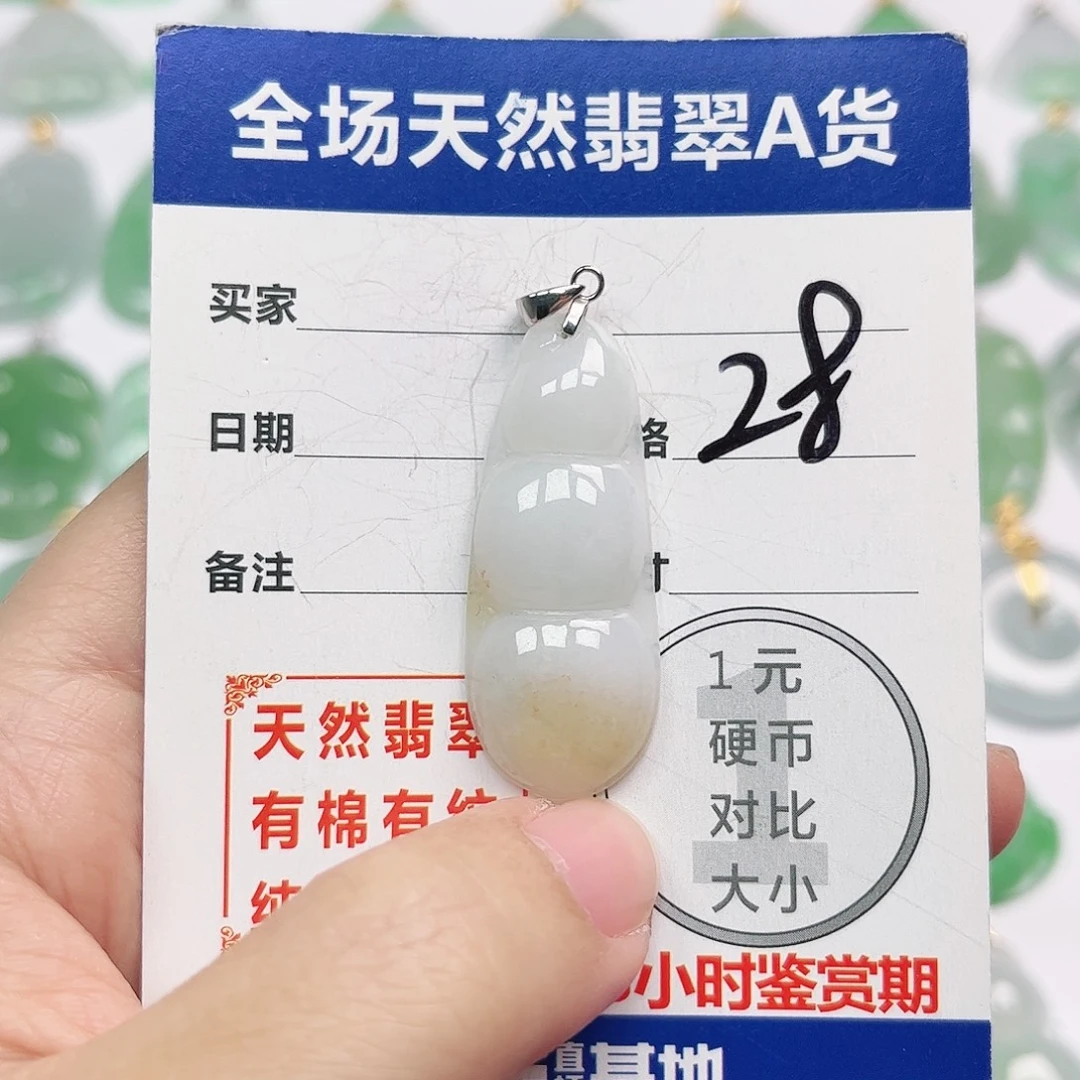 翡翠银S925镶嵌颈饰