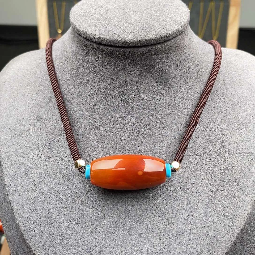 南红玛瑙未镶嵌四川凉山路路通项链