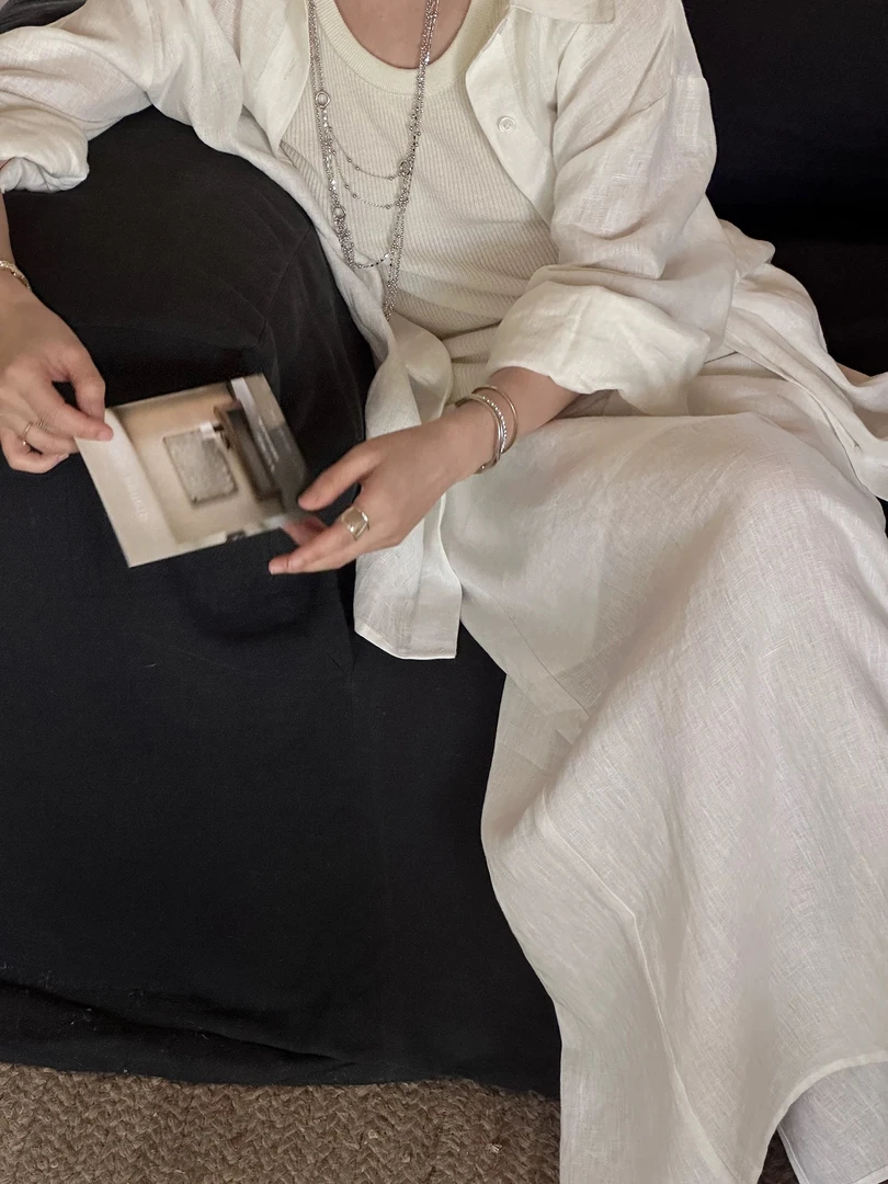 【仙气大衬衫】夏季72英支高支细腻汉麻休闲文艺大廓形衬衫25123