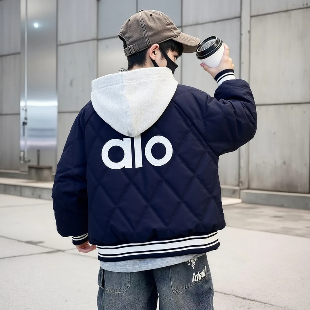 男童棉服2025秋冬新款儿童洋气连帽棒球服加厚棉衣外套中大童棉袄