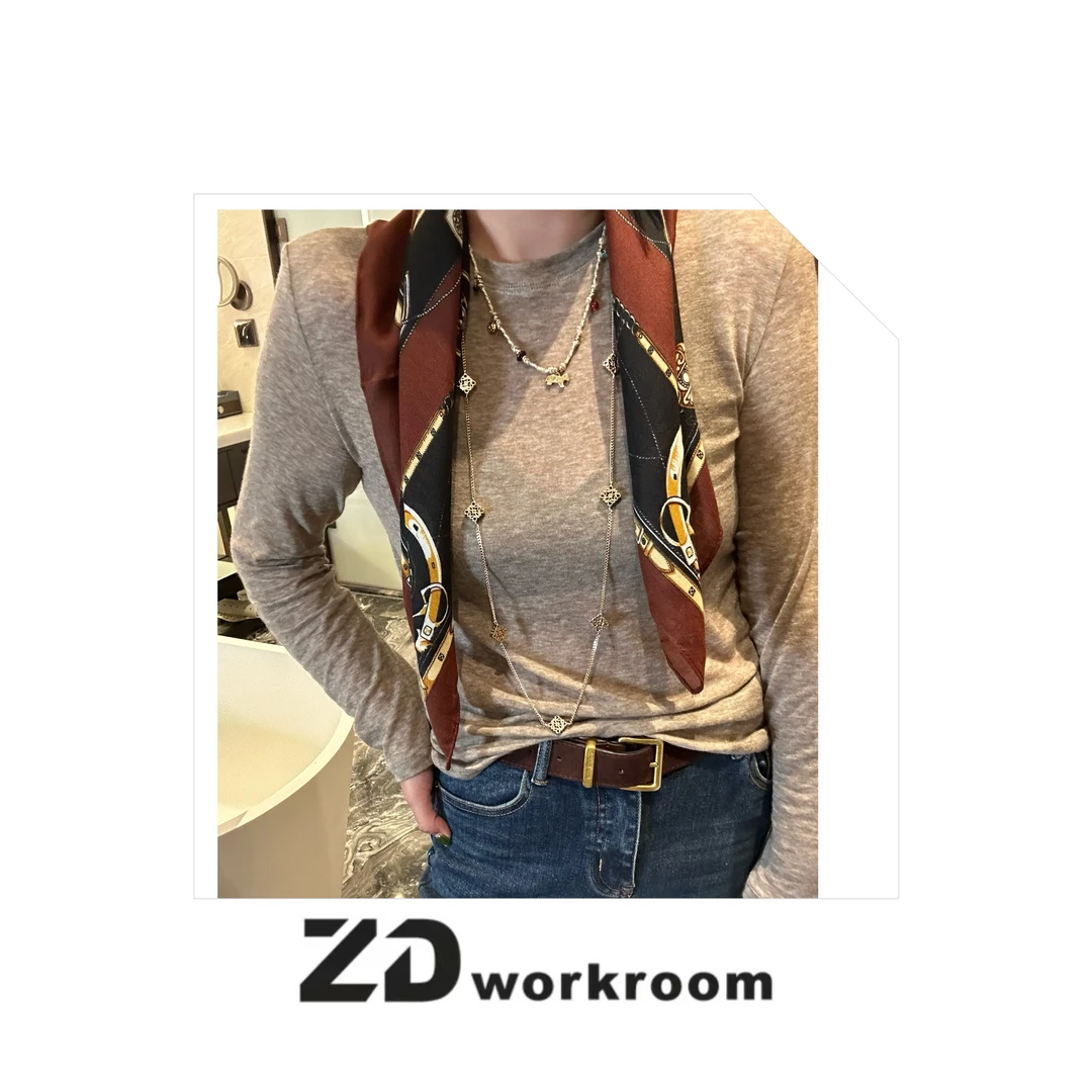 【Z.D/WORKROOM】25/26早秋舒爽通勤百搭天丝羊毛长袖圆领打底衫