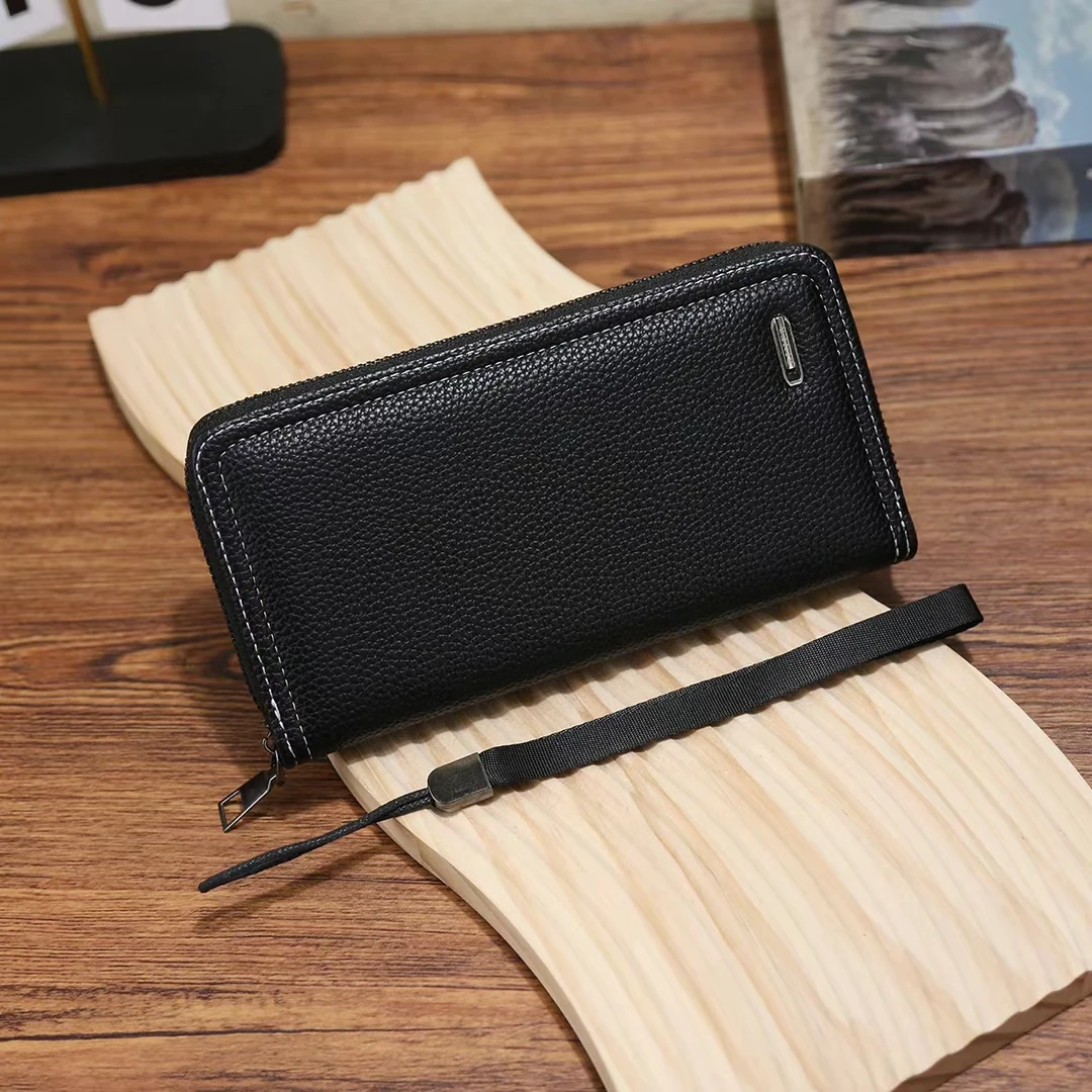 头层牛皮手拿包 男女通用钱包手包手拿包