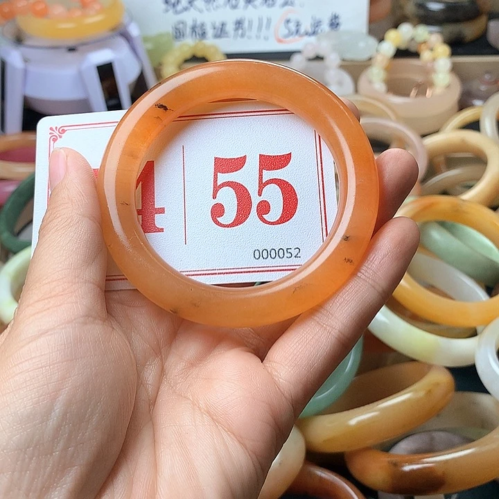 石英质玉（黄龙玉）未镶嵌手镯