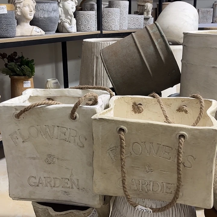 复古风格花盆袋子