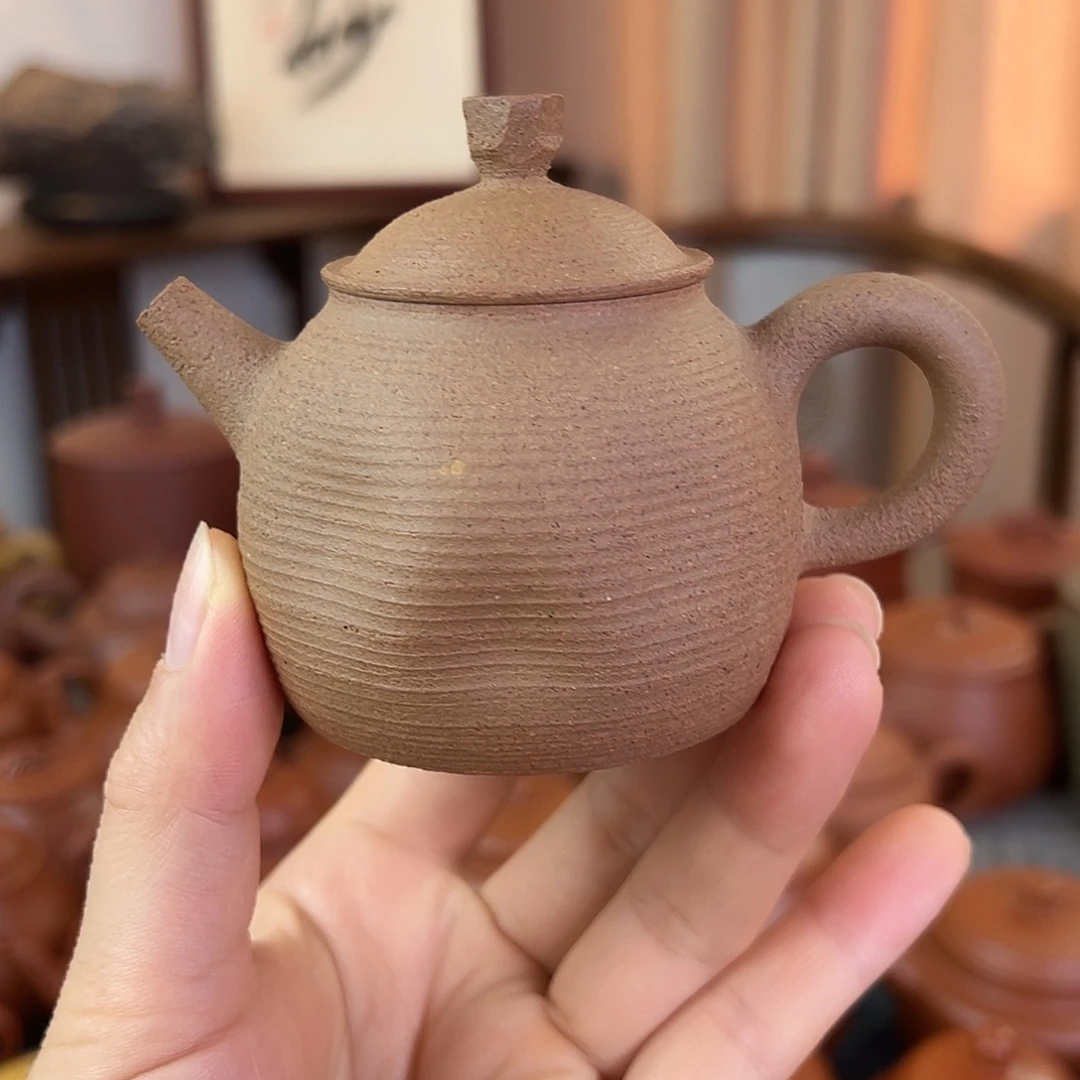紫砂茶壶精品原矿 顽石 松花泥 120cc
