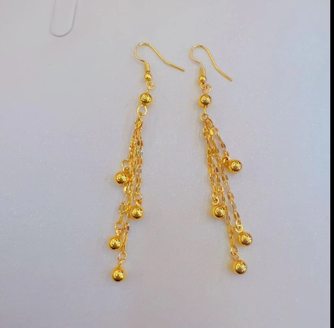 铜合金耳饰 铜合金耳环 民族风流苏耳环