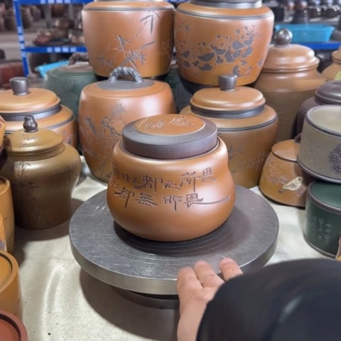 紫砂茶叶罐大**杨。。。。。。