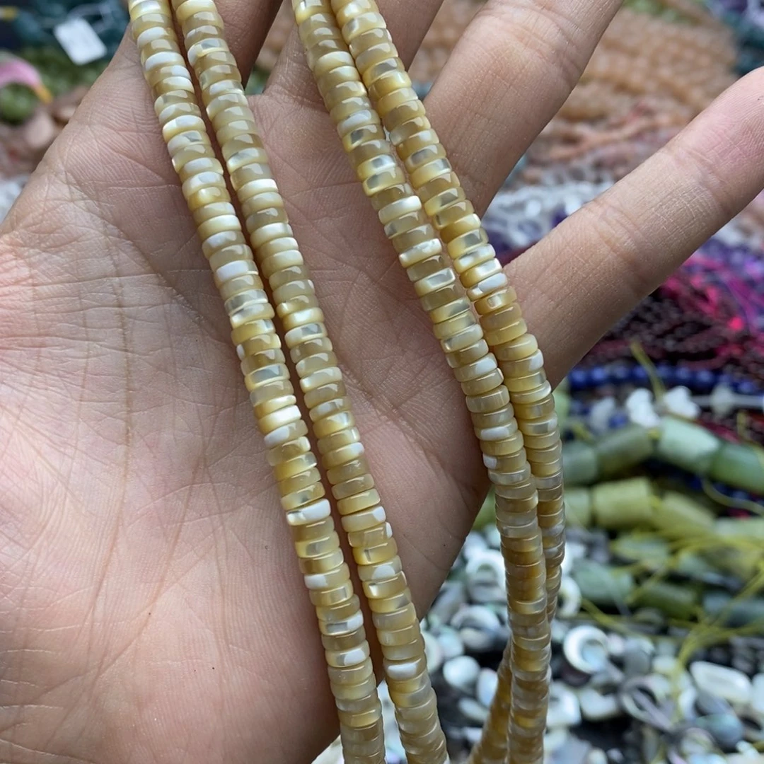 未镶嵌玛瑙/玉髓珠宝半成品一条3A老鱼骨贝壳2×6直切剁珠