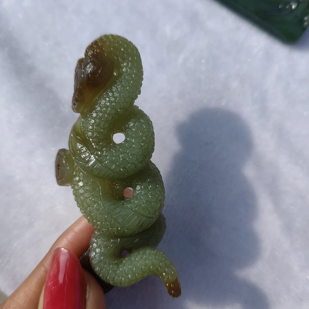 天然和田玉手工雕刻