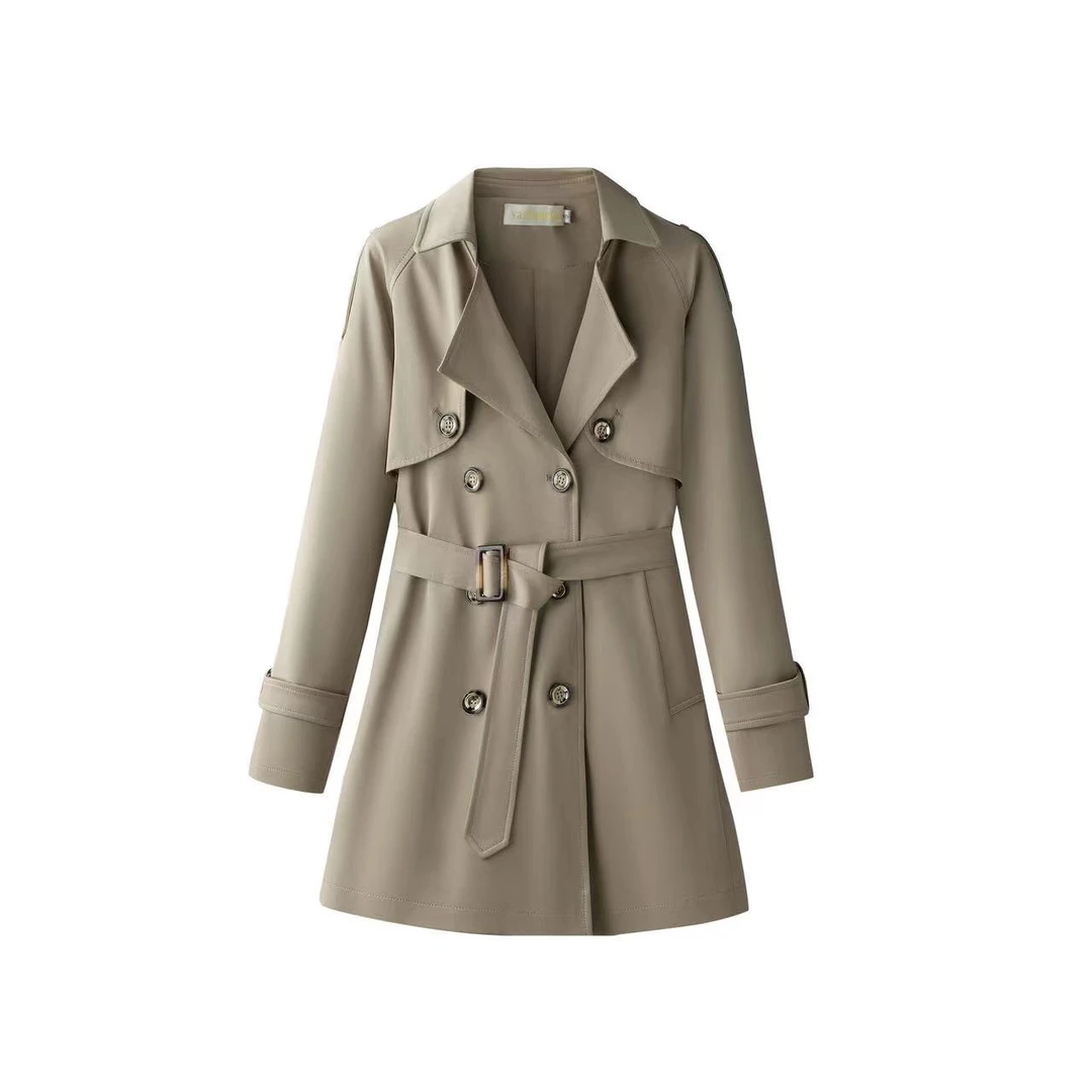 （下单非图片款）最新款中长款女装高级设计收腰显瘦保修身减龄外套