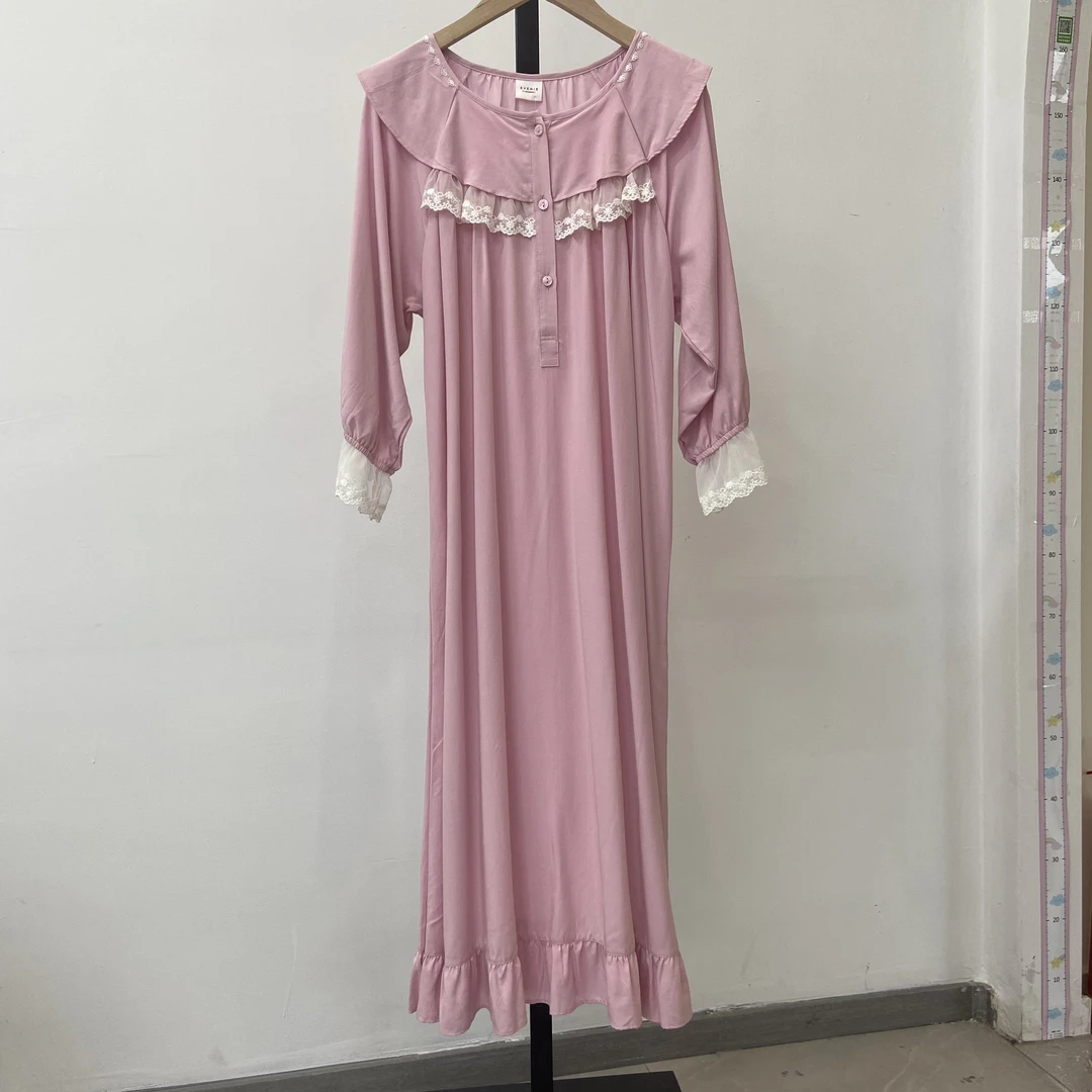 韩国睡衣Ev 中袖裙4018