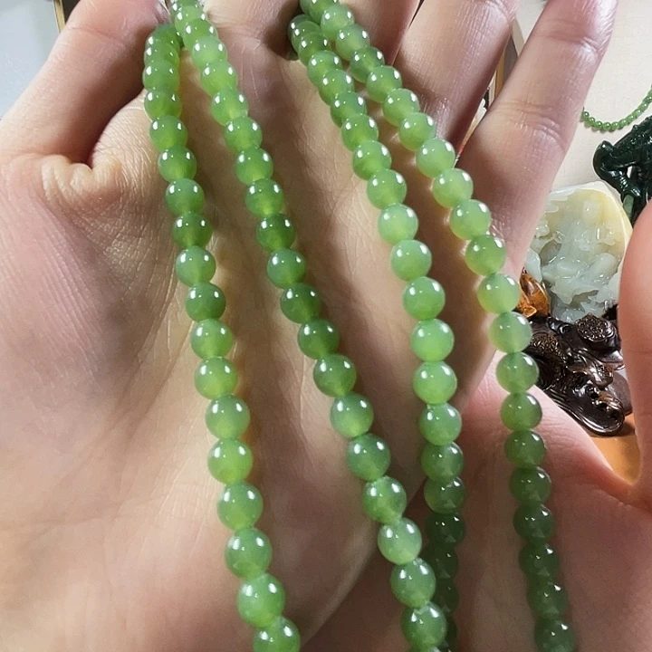 和田玉（碧玉）未镶嵌项链