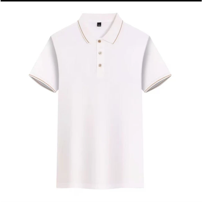 新款金边领男女同款时尚polo衫P