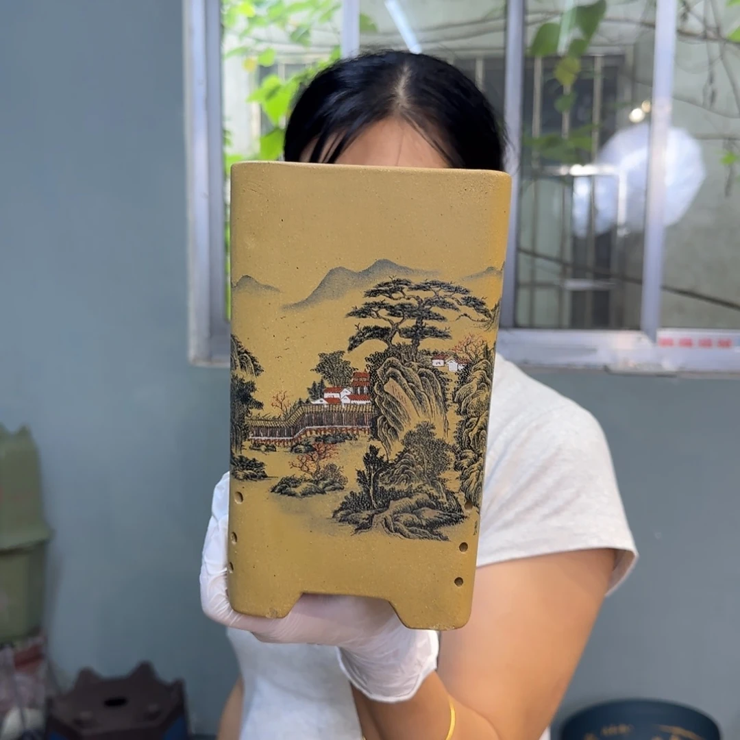 紫砂花盆紫砂口径14