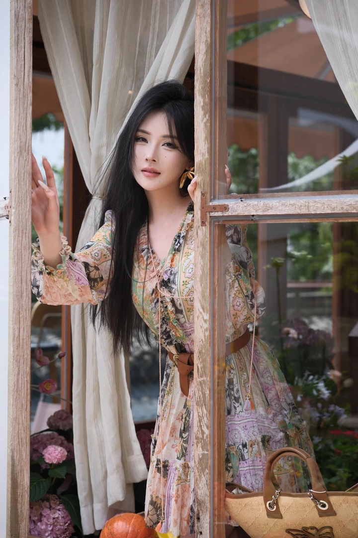 COCOON民族风浪漫碎花连衣裙25307AC025323130