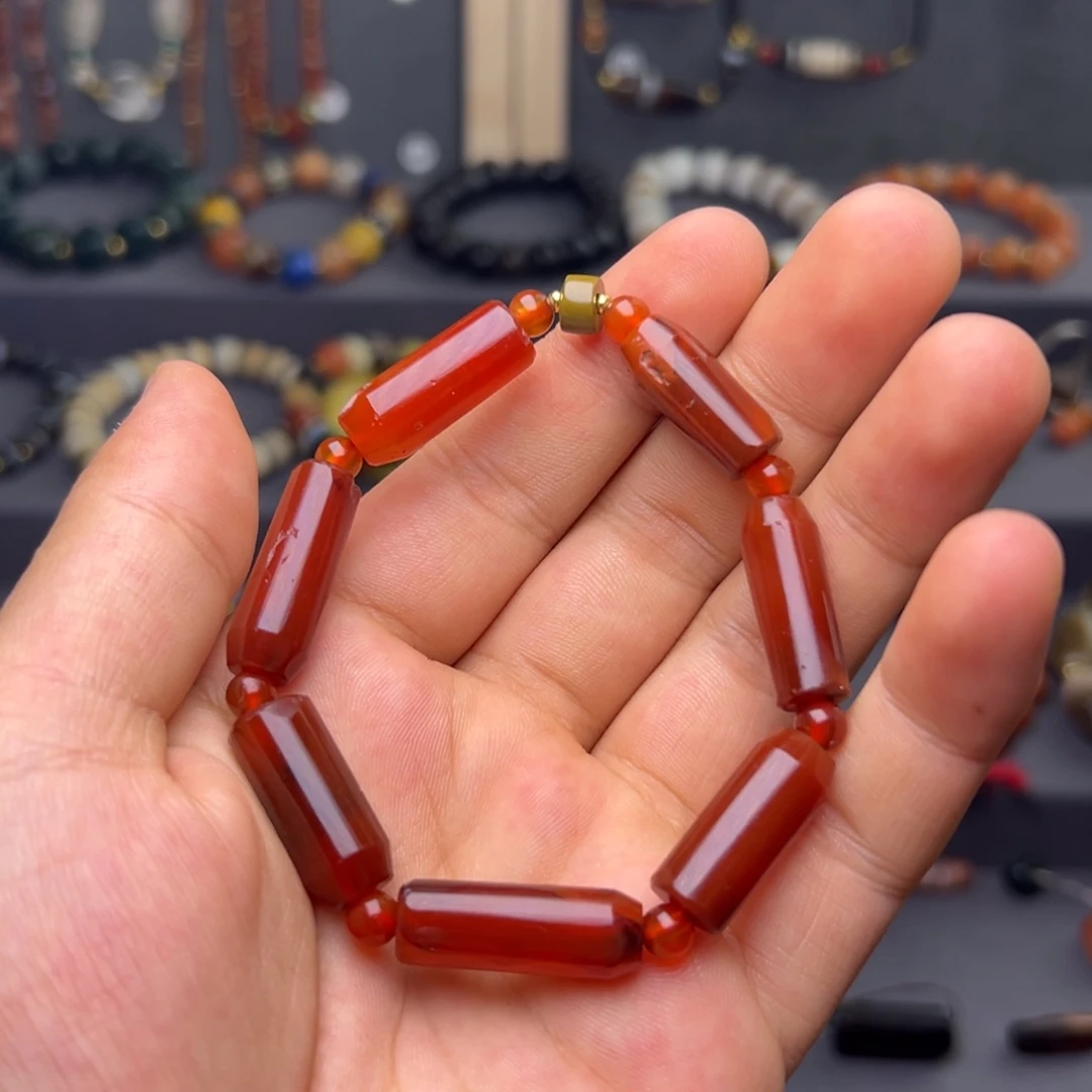 玛瑙/玉髓合金颈饰