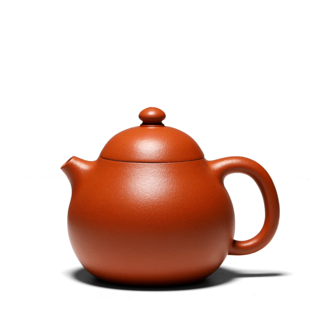 方寸堂精工自产 龙旦壶 原矿朱泥 150cc 纯手工宜兴紫砂壶
