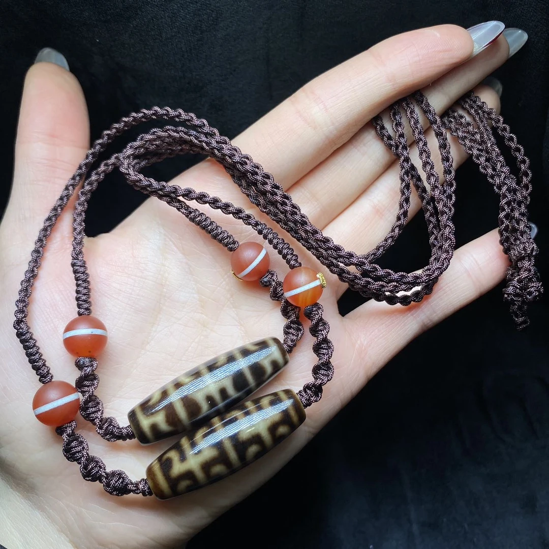 【曹美丽精选】H89860-玛瑙DIY脖挂（无界）-多样性发其一-38*13mm-